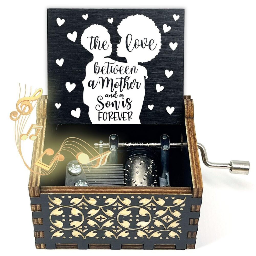 7667 Mother Son Gifts, Wooden Music Box, The Love Between Mother